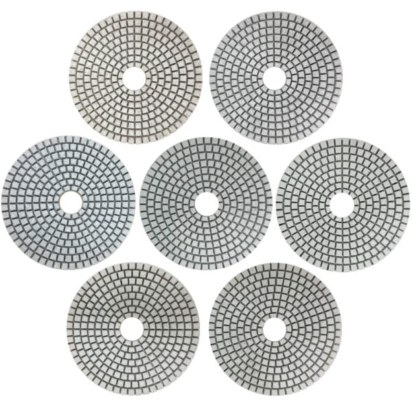 Slayer 4 Inch Magic Premium Polishing Pads – 7 piece set, 50 – 3000 grit